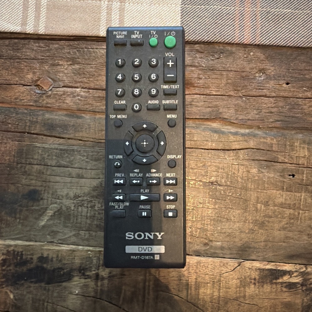 SONY Genuine RMT-D187A DVD Remote Control Untested!